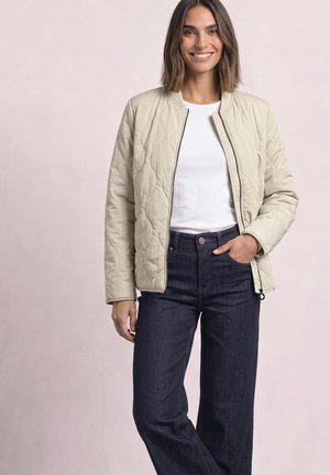 Street One BLOUSON MIT STEPPMUSTER UND ZIPPER - Overgangsjakke - barley beige