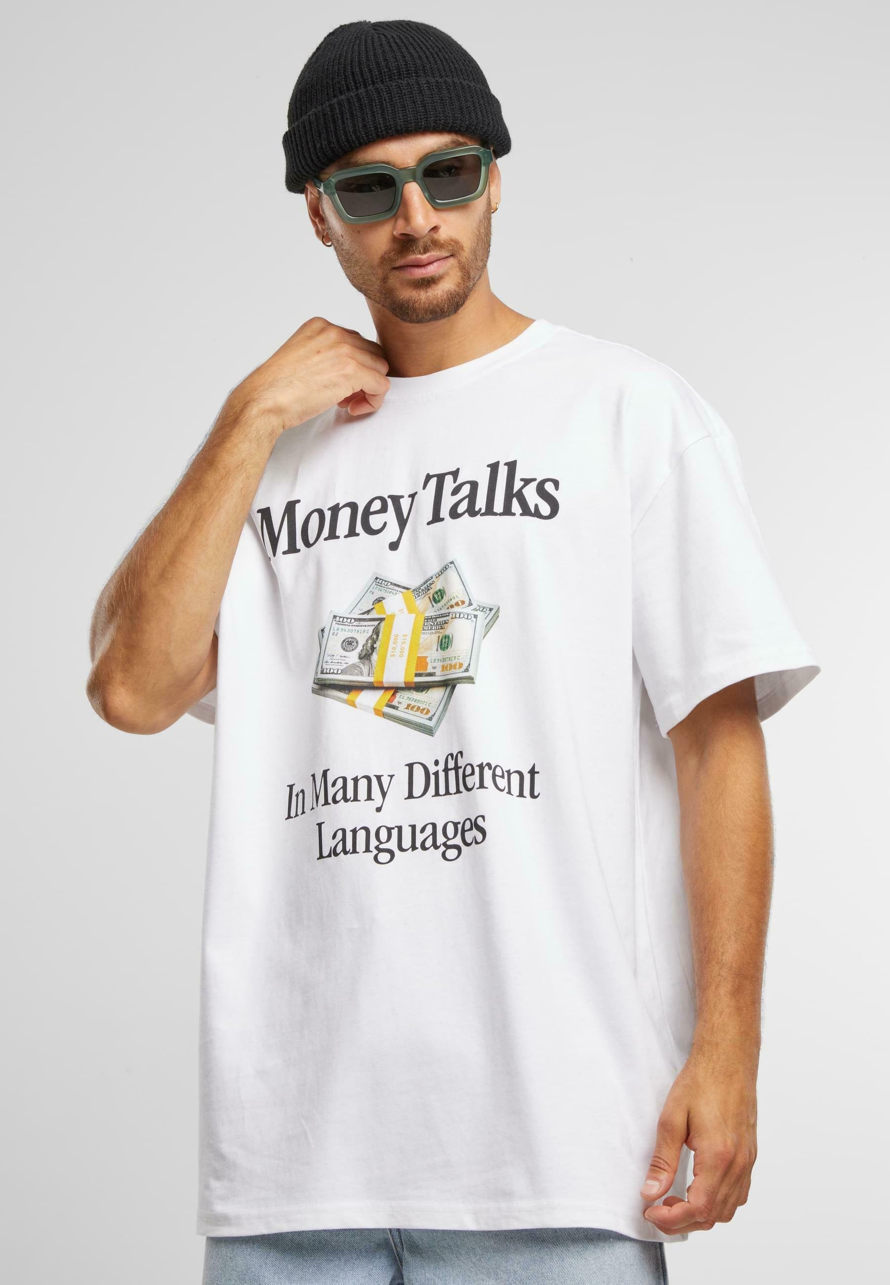 Mister Tee MONEY TALKS - Print T-shirt - white - Zalando.co.uk