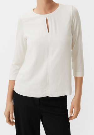 comma, Langærmet T-shirt - white