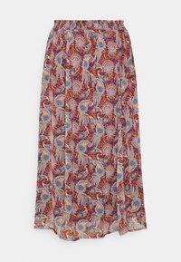 VILA Veckad kjol - bordeaux