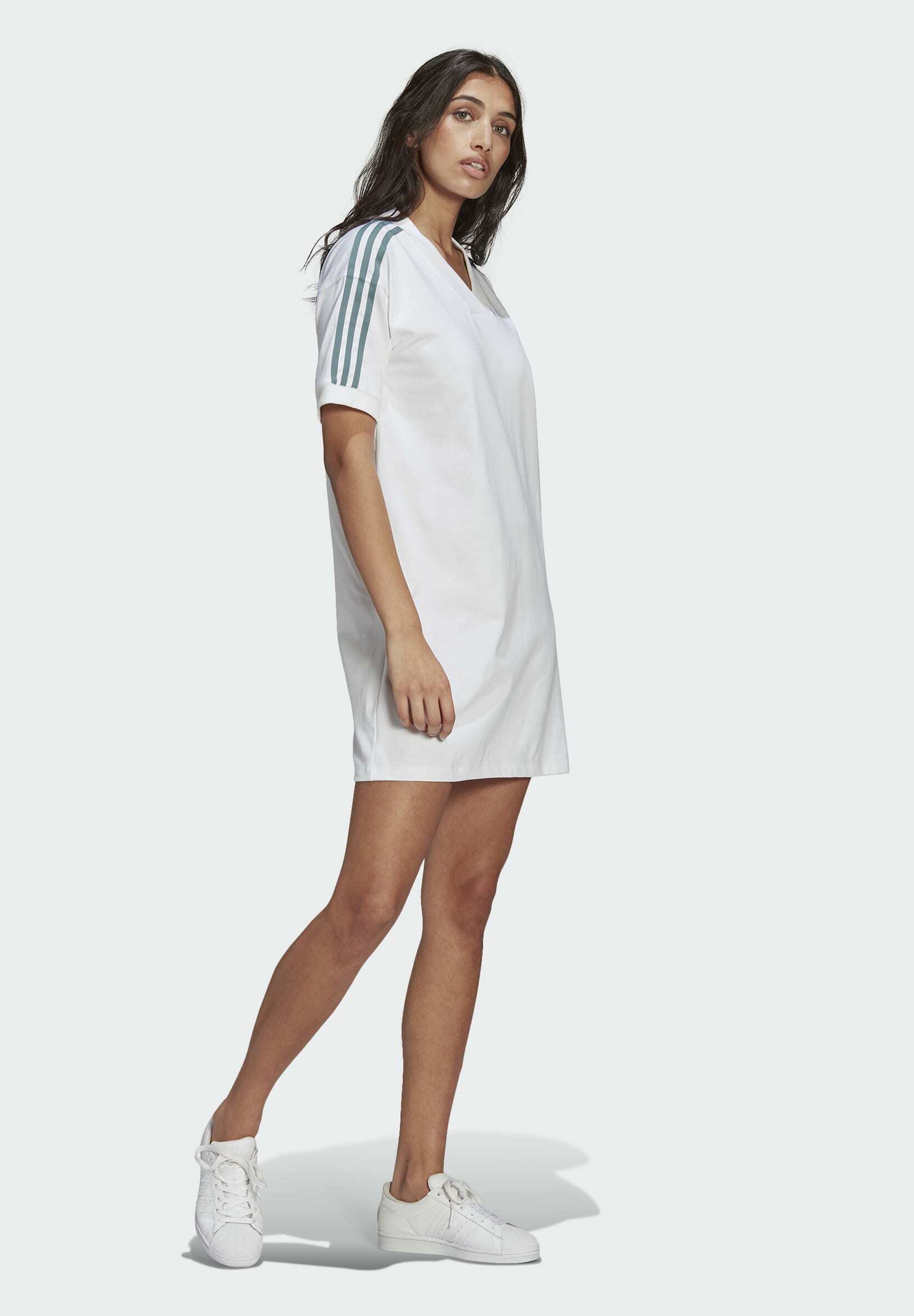 adidas Originals TEE DRESS - Vestito di maglina - white/bianco - Zalando.it