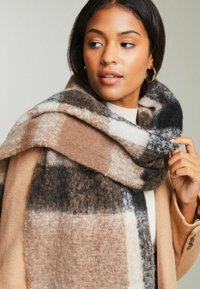 Lipsy SUPER SOFT CHECK BRUSHED - REGULAR FIT - Sjal / Tørklæder - brown