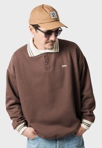 Kaotiko LUCAS BUTTONS UNISEX - Top s dlouhým rukávem - brown