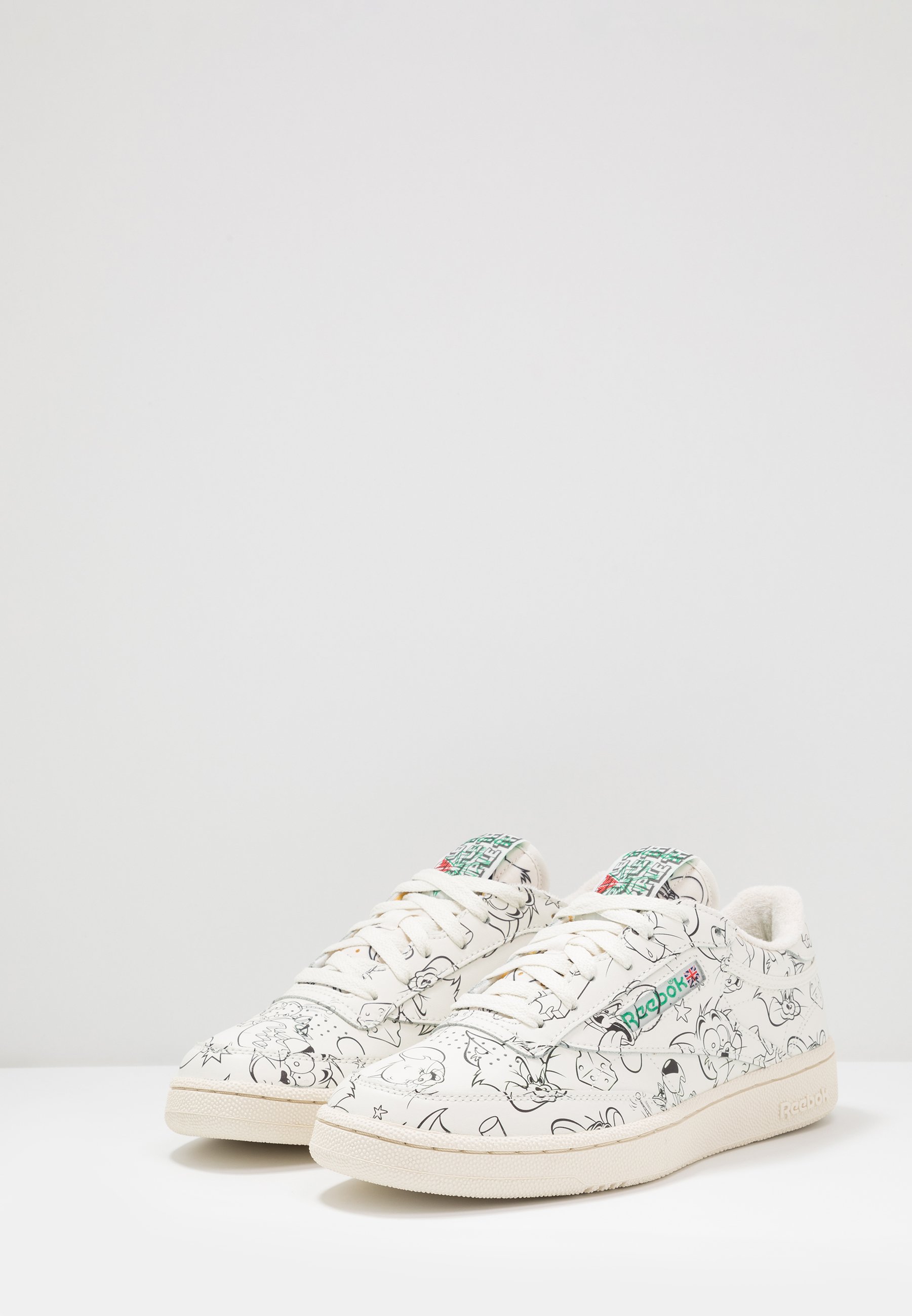 TOM & JERRY CLUB C 85 Sneakers chalkpaper whitered TOM & JERRY CLUB C 85 Sneakers chalkpaper whitered