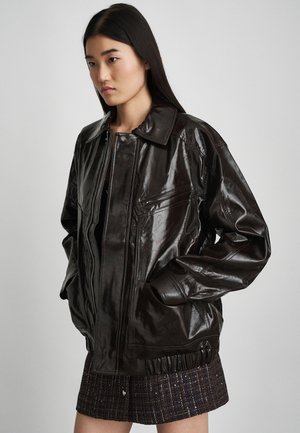 BELIX - Kunstlederjacke - marron fonce