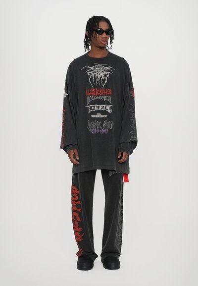 032c TELEPRESENCE OVERSIZED LONG SLEEVE UNISEX - Langarmshirt - faded black