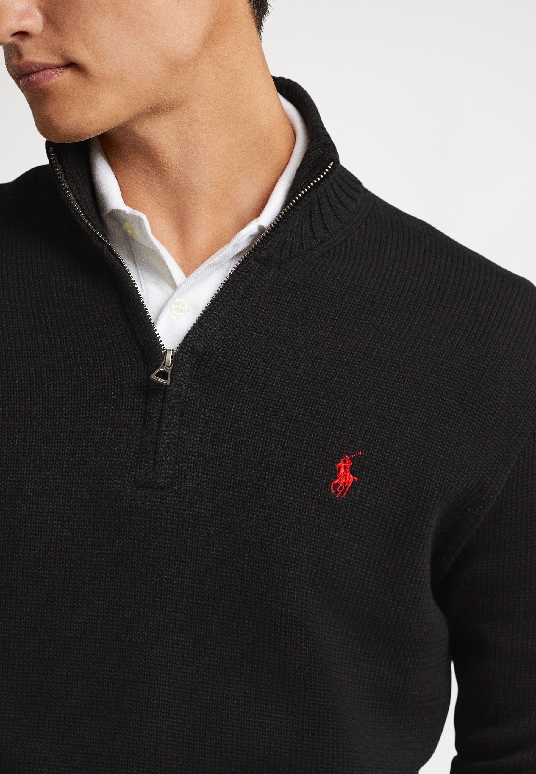 Polo Ralph Lauren COTTON QUARTER-ZIP MOCKNECK SWEATER - Jumper