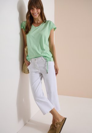 Cecil, DROP-SHOULDER SHIRT WITH CUT-OUT-DETAIL - T-shirt imprimé - juicy lime