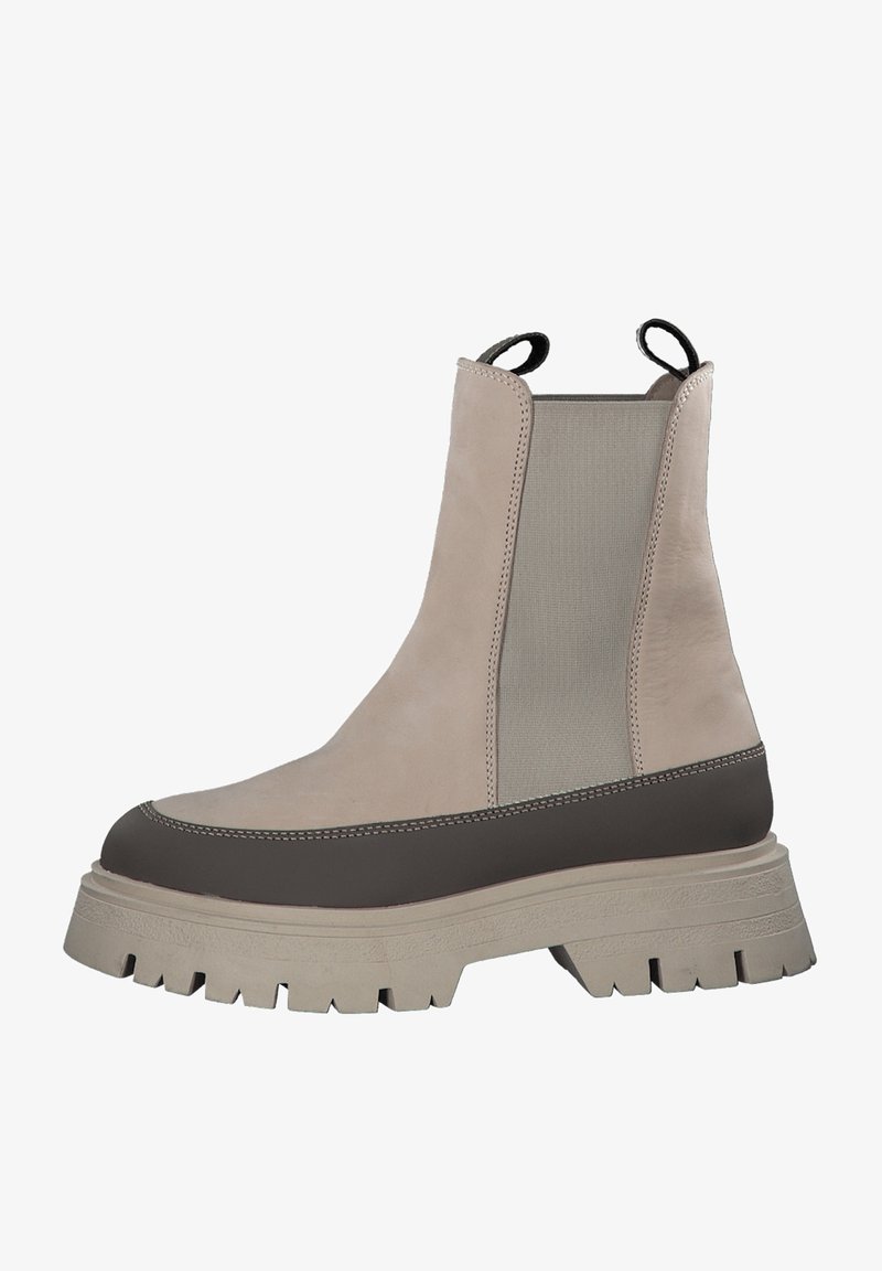 Tamaris Botines con plataforma - beige