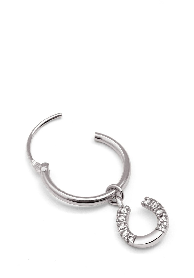 Boucles D'Oreilles Cheval Fille Argent 925 Avec Cristal - Bijou Élégant Et Symbolique