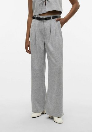 TAMMI MW WIDE TWEED - Broek - snow white