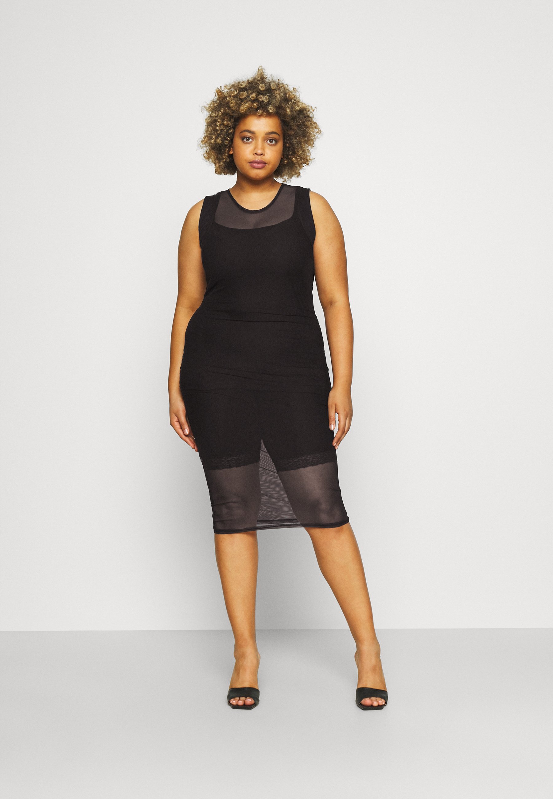 Missguided Plus RACER NECK - Maxi dress 