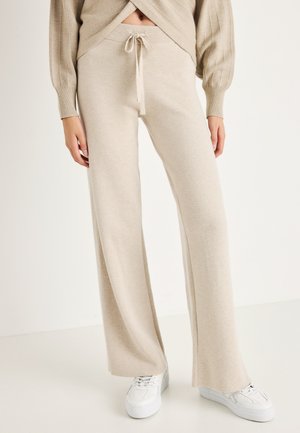 TROUSERS - Pantaloni - beige melange