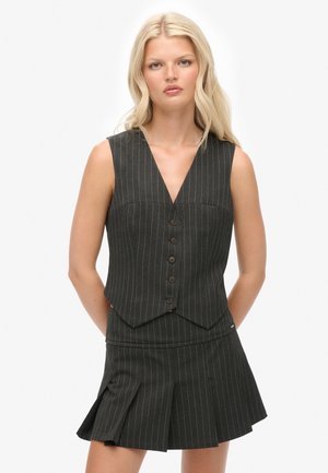 PINSTRIPE - Chaleco - charcoal pinstripe