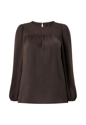Ellos Plus collection, BLUSE MIT BALLONÄRMELN - Bluse - brown