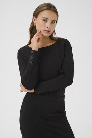 SUBINA VINCENT BOATNECK  - Jersey dress - black