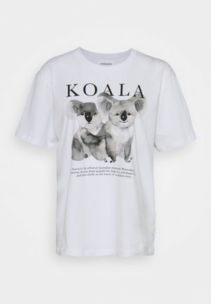 T-shirt print - white