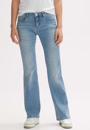 OPUS MELASI Low Rise - Flared Jeans - ocean fresh blue