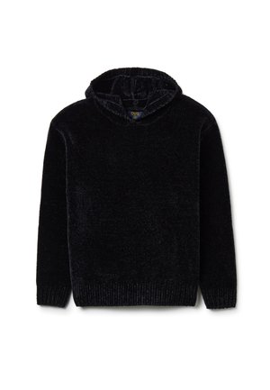 CHENILLE - Jersey con capucha - black