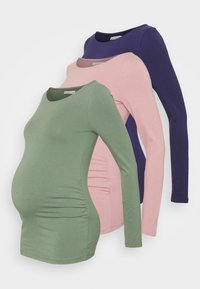 Não selecionado, dark blue/light pink/green
