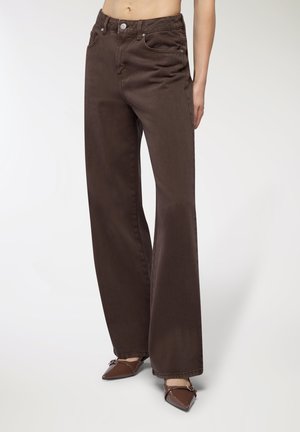 Jeans loose fit - marrone scuro