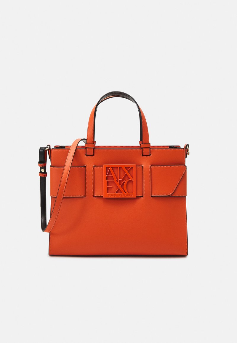 Armani Exchange - WOMANS BIG TOTE - Kézitáska - mandarin, Nagyítás