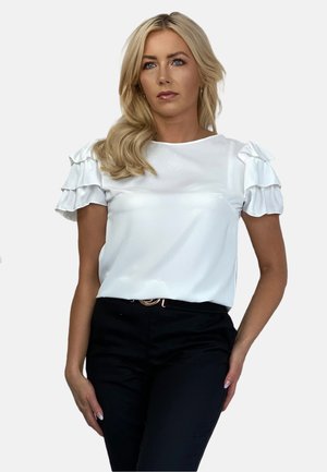 WITH FRILLS ON THE SLEEVES - Bluse - off white