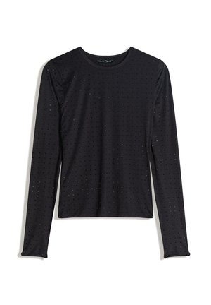 RHINESTONE T-SHIRT - Langarmshirt - black