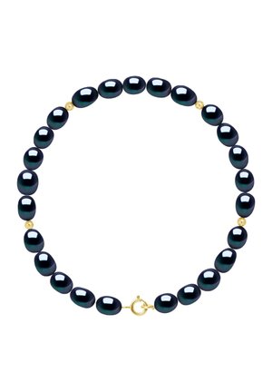 LADY CULTURED PEARL 4-5 MM YELLOW GOLD 375/1000 AAA+ - Bracelet - bleu nuit