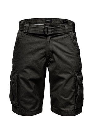 BERMUDA CARGO MIT GÜRTEL - Shorts - schwarz
