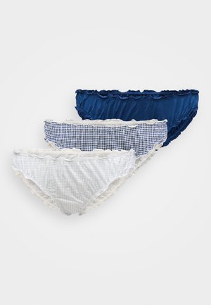 BRAZILIAN LOW SCRUNCHIE 3 PACK - Σλιπ - light blue