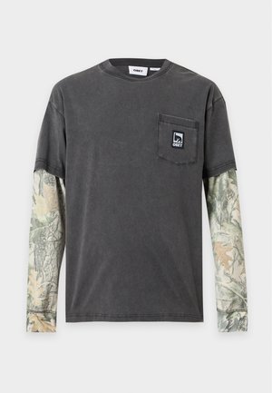 Obey Clothing, POST - Μπλούζα με μακριά μανίκια - dusty black limo