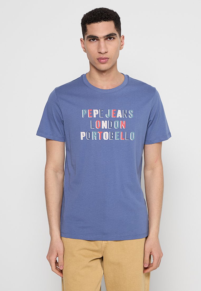 Pepe Jeans T-shirt print blauw