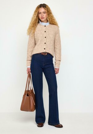 Lindex, LINDEX CABLE-KNIT CARDIGAN LINDEX - Cardigan - beige