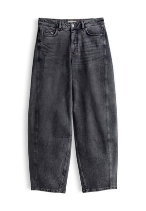 OPUS PANTS, OPUS PANTS BARREL MENI MOON - Wide leg - dark grey