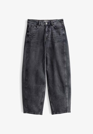 OPUS PANTS, OPUS PANTS BARREL MENI MOON - Wide Leg - dark grey