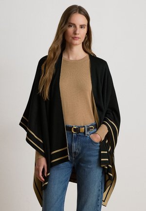 Lauren Ralph Lauren, JET SET PONCHO - Пелерина - black/camel