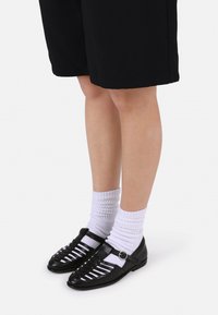 UNISEX - Ankle cuff sandals - black