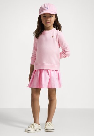 STRIPED SKIRT TERRY DRESS - Vestido informal - hint of pink