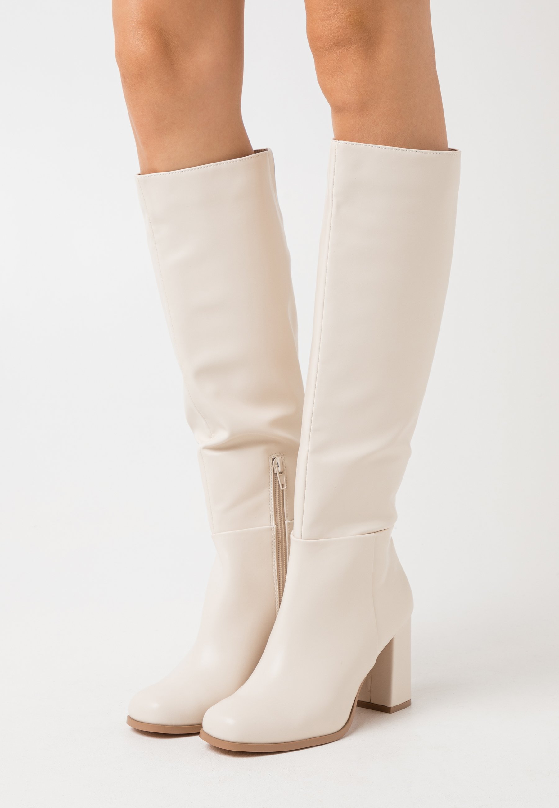 Vero Moda VMRONJA BOOT - Botas de tacón - birch/crema - Zalando.es