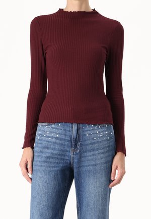 Langærmet T-shirt - brown