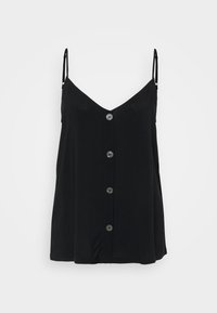 ONLNELLY LIFE BUTTON SINGLET SOLID  - Top - black