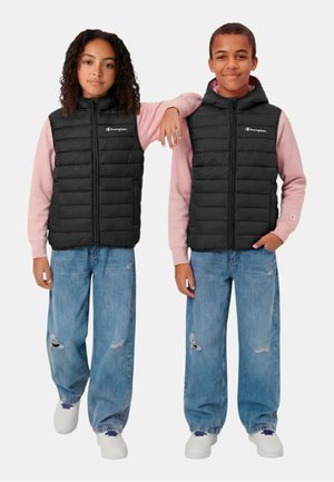 Champion, GILET IMBOTTITO CON CAPPUCCIO DA BAMBINO NERO - Smanicato - black
