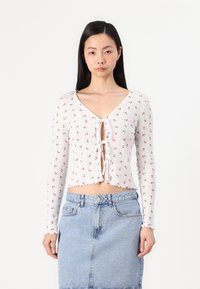 Vero Moda - VMMARIE CARDIGAN - Kardiganas - snow white Miniatiūros vaizdas 1