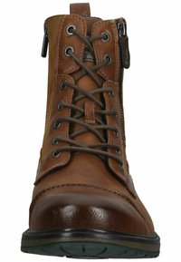 Mustang Botines con cordones - cognac