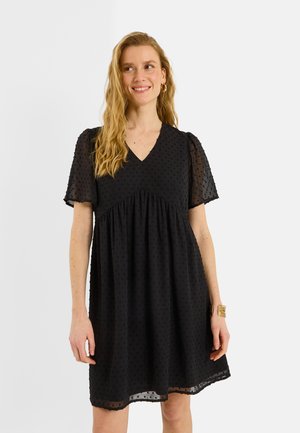 Grain de Malice, ROBE COURTE EN PLUMETIS - Robe de jour - noir