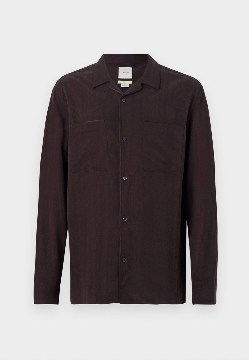 Calvin Klein Overhemd donkerbruin