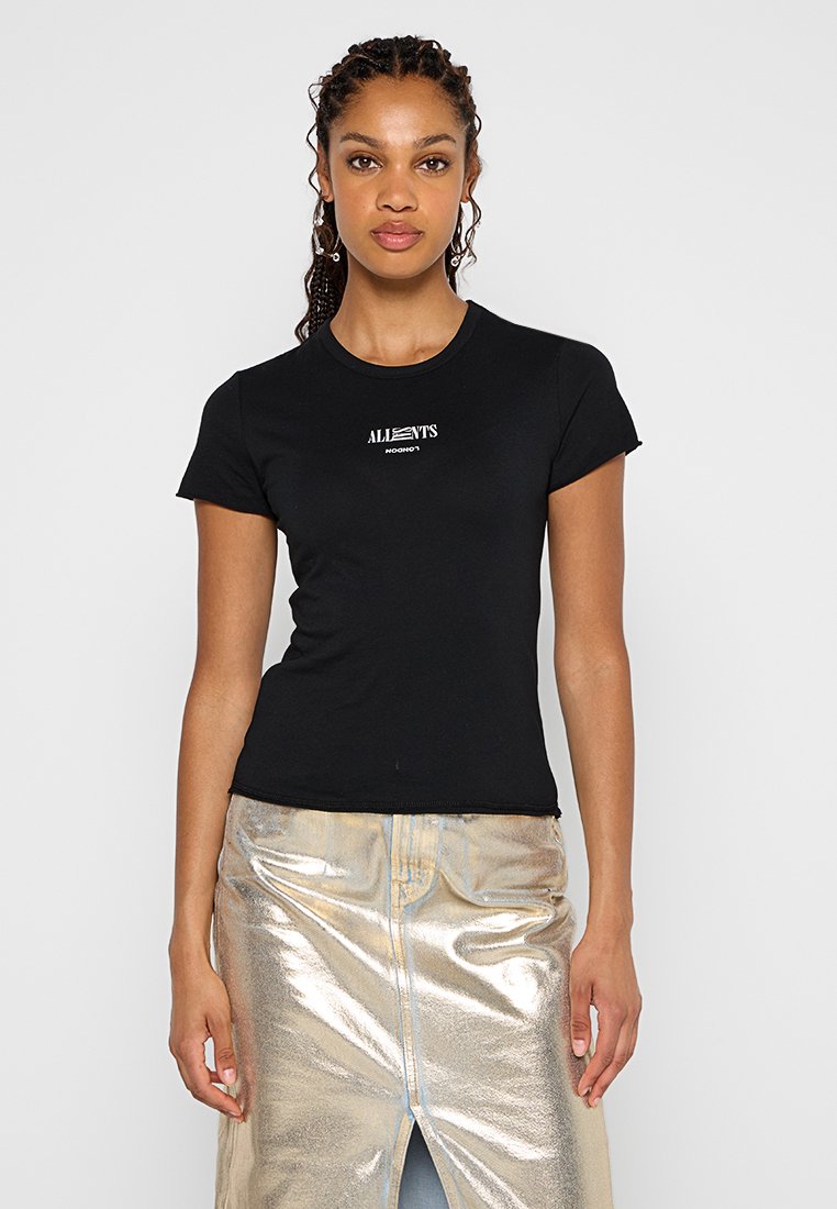 AllSaints T-shirt print zwart