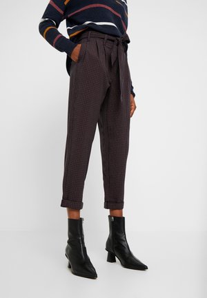 Stoffhose - metallic red