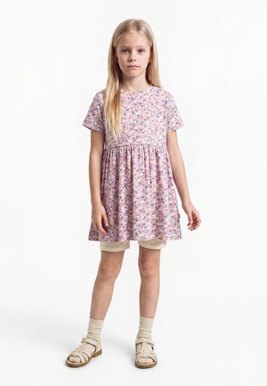 Wheat, ANNA - Jerseykjole - pink blue flowers